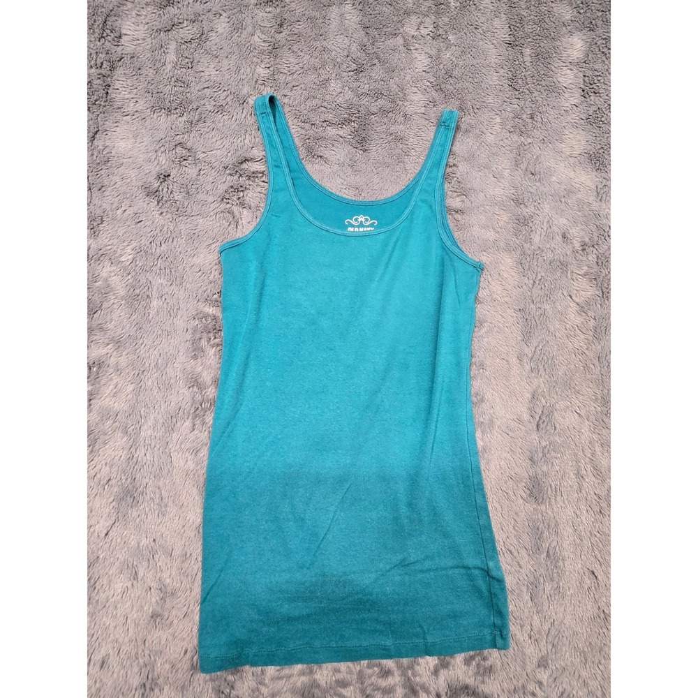 Old Navy Womens‎ Teal Blue Scoop Neck Basic Layering Tank Top Medium